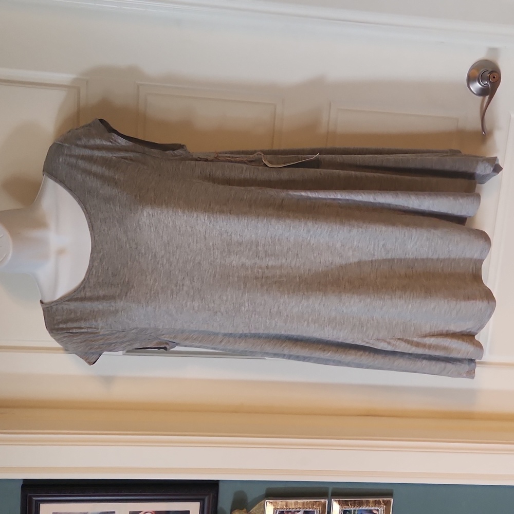 Paper + Tee Asymmetrical Hem Swing Top
